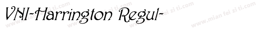 VNI-Harrington Regul字体转换